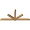 Ekena Millwork Kennewick Timber Gable Bracket, Western Red Cedar, 108"W x 49"H x 5 1/2"D x 5 1/2"F, 11/12 Pitch GBW108X49X0606KEN00SWR - alternate 5